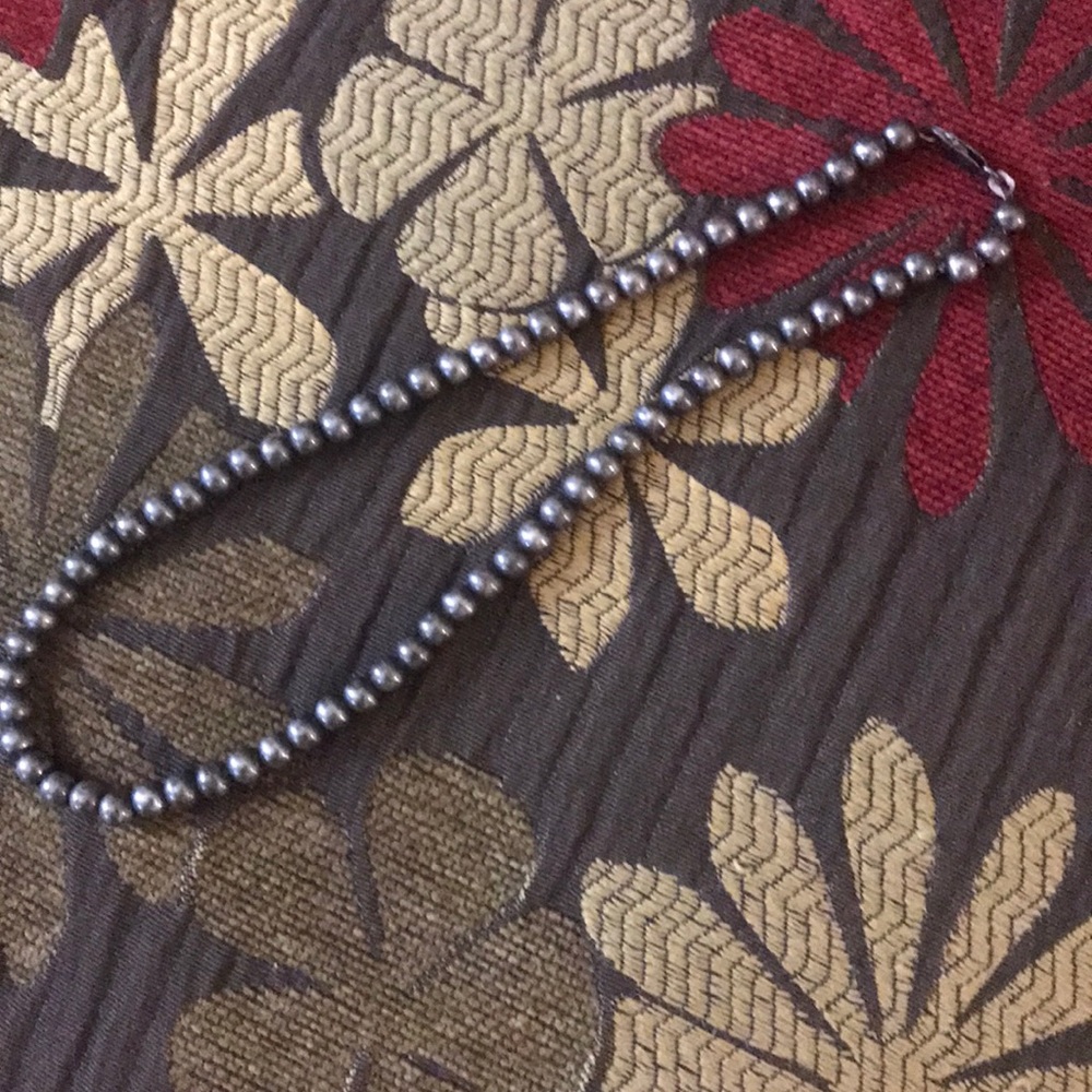 HOLD Sterling Silver Bead Necklace